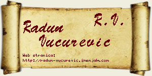 Radun Vučurević vizit kartica